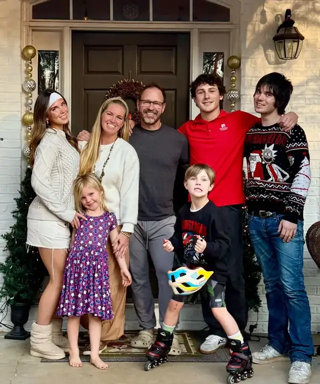 David Clapper with his family in Newnan, Georgia